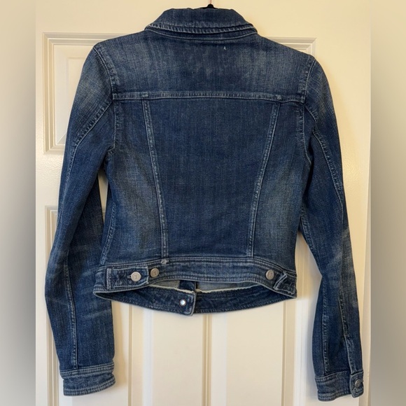 Anthropologie Pilcro and the Letterpress Distressed Denim Jacket Size Small - Picture 2 of 9